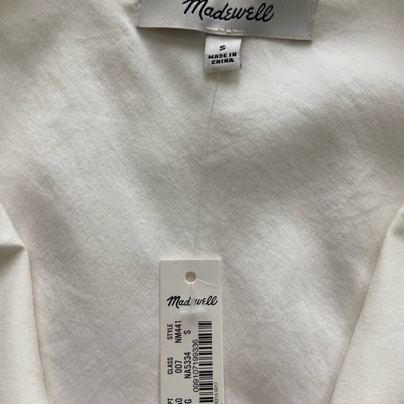 Madewell Resort Long Sleeve Cropped button up Shirt - Picture 4 of 8